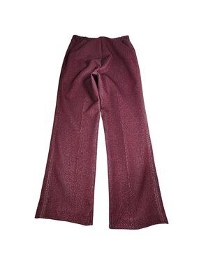 Graff Californiwear Vintage Burgundy High-Waisted Pants, Women's 28